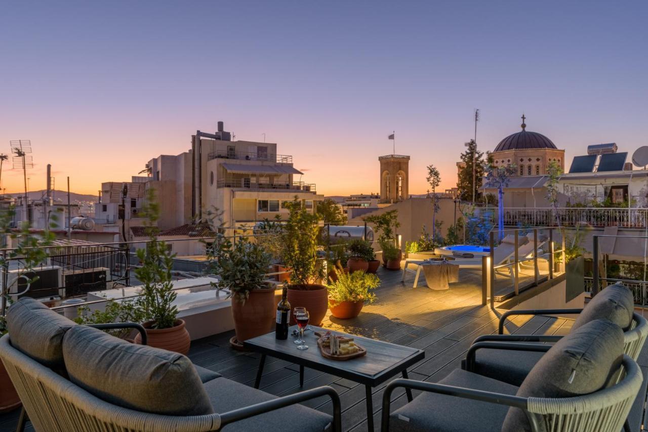 Meno Suite With Private Terrace - Jaccuzzi, Acropolis View Ateny Zewnętrze zdjęcie