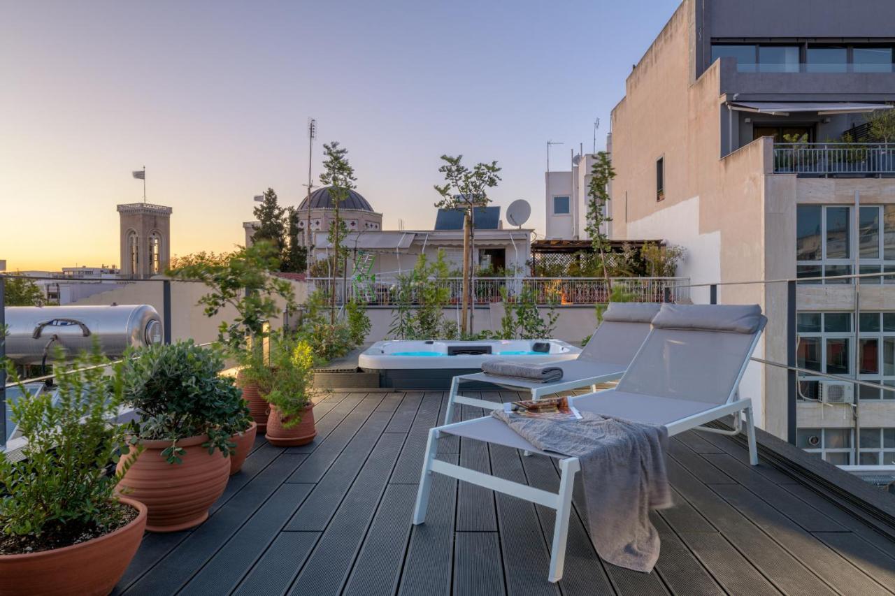 Meno Suite With Private Terrace - Jaccuzzi, Acropolis View Ateny Zewnętrze zdjęcie
